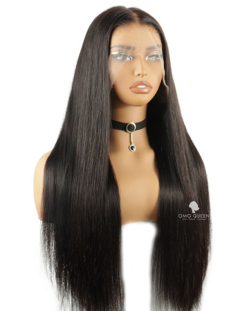 Invisible Strap 360 Clean Bleached Silky Straight HD Lace Wig [STW01]