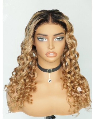 18"-26" Glueless Ombre Curly 5X5 HD Lace Wig [SHW08]