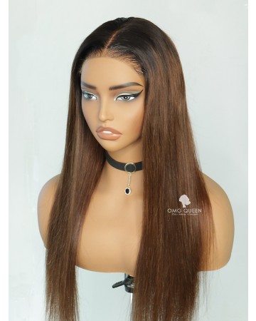 18"-26" Glueless Ombre Silky Straight 5X5 HD Lace Wig [SHW06]