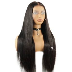 Invisible Strap 360 Clean Bleached Silky Straight HD Lace Wig [STW01]