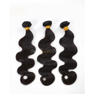 Clearance Natural Color Indian Virgin Hair Body Wave Bundles and Closure [SD34] 