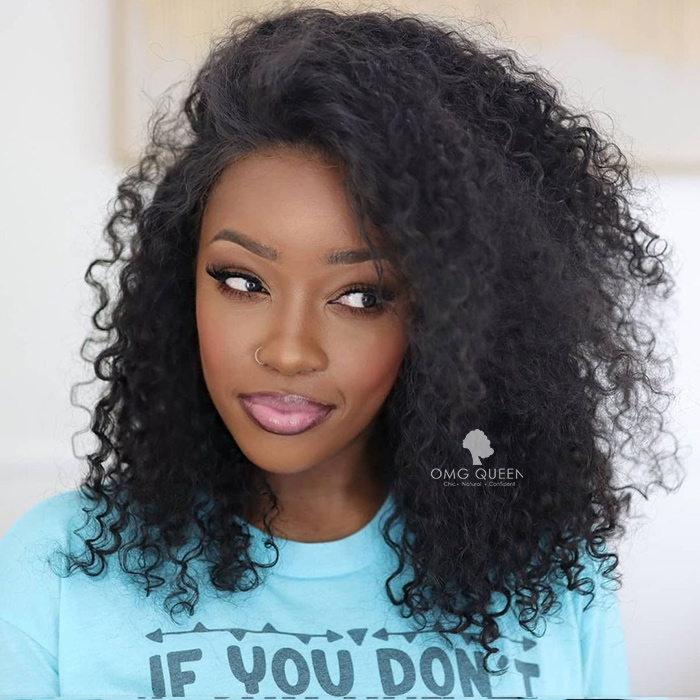 Victoria‘s Secret Thick Density Melanin Curly Hair Lace Front Wigs ...